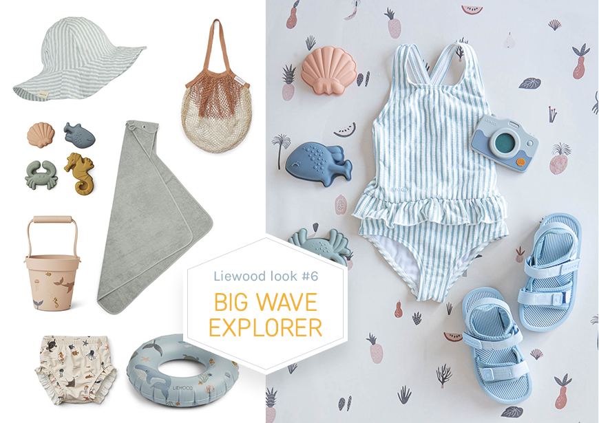 Liewood zomerlook big wave explorers de kleine zebra